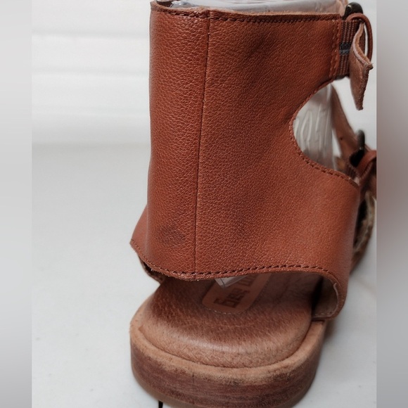 Anthropologie Gee WaWa Boho Calf Hair Leopard Print Gladiator Ankle Sandals - Picture 15 of 16